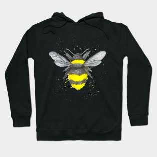 Watercolor bee Hoodie